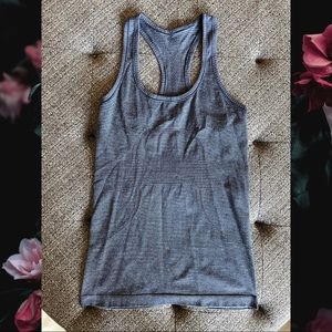 Lululemon Swiftly Racer Tank Navy Blue Stripes